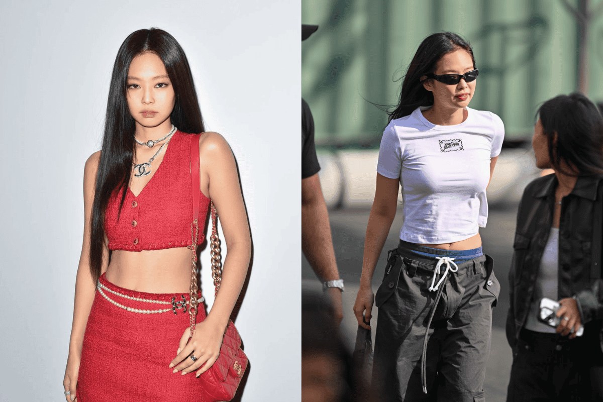 jennie kim in her outfits 